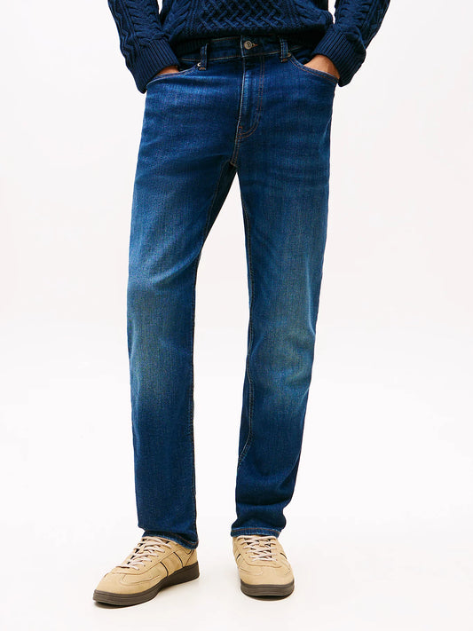 Ryan Faded Slim Straight Leg Jeans - Denim Dark