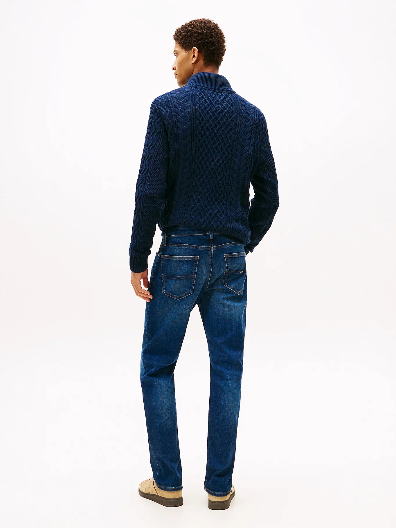 Ryan Faded Slim Straight Leg Jeans - Denim Dark