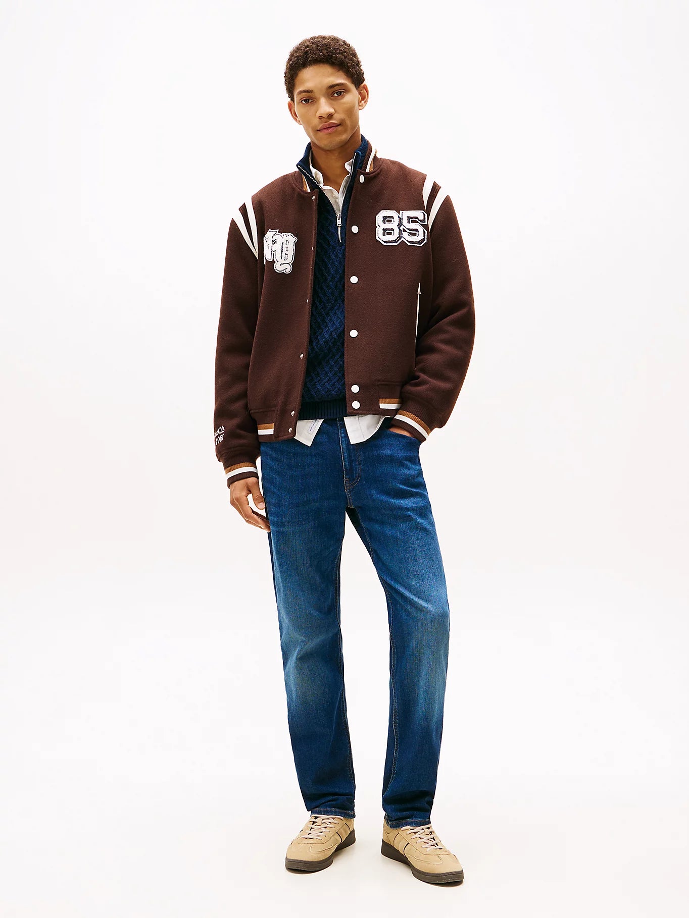 Ryan Faded Slim Straight Leg Jeans - Denim Dark