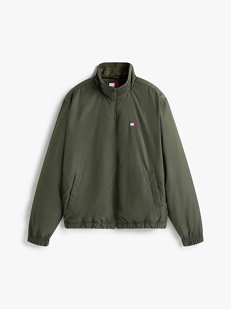 Water Repellent Relaxed Padded Jacket - Pewter Green