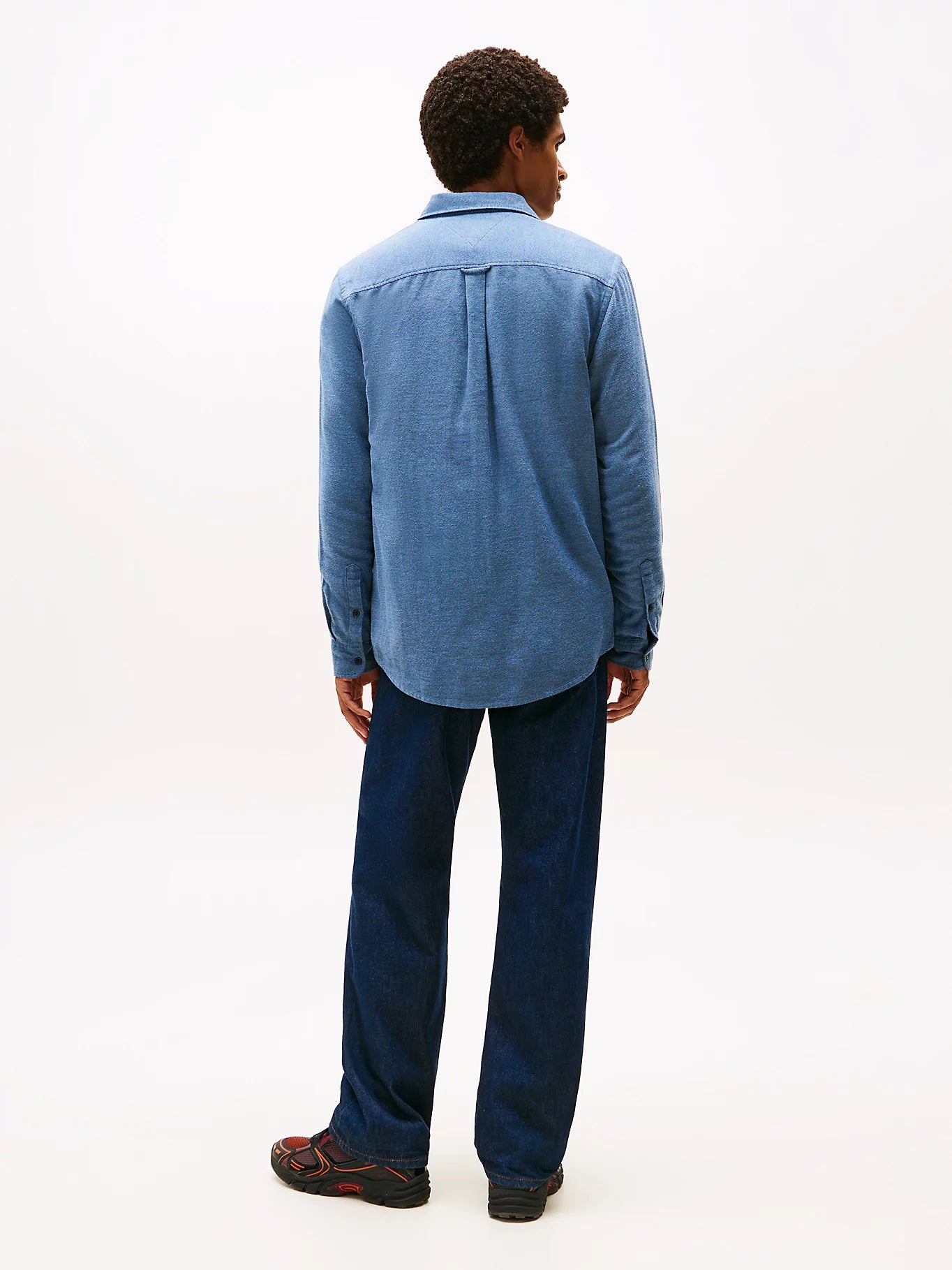 Regular Fit Flannel Shirt - Dark Night Navy