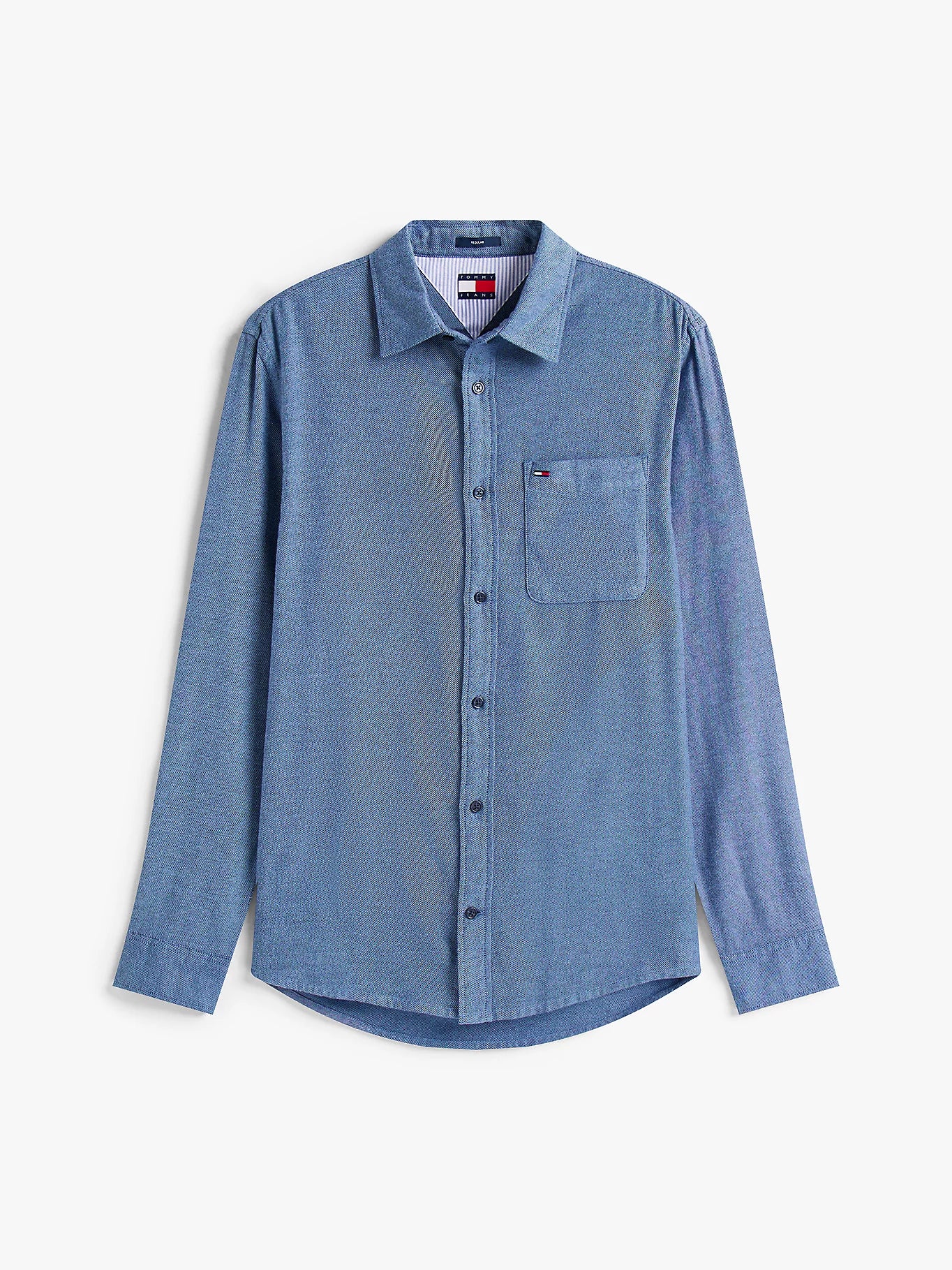 Regular Fit Flannel Shirt - Dark Night Navy