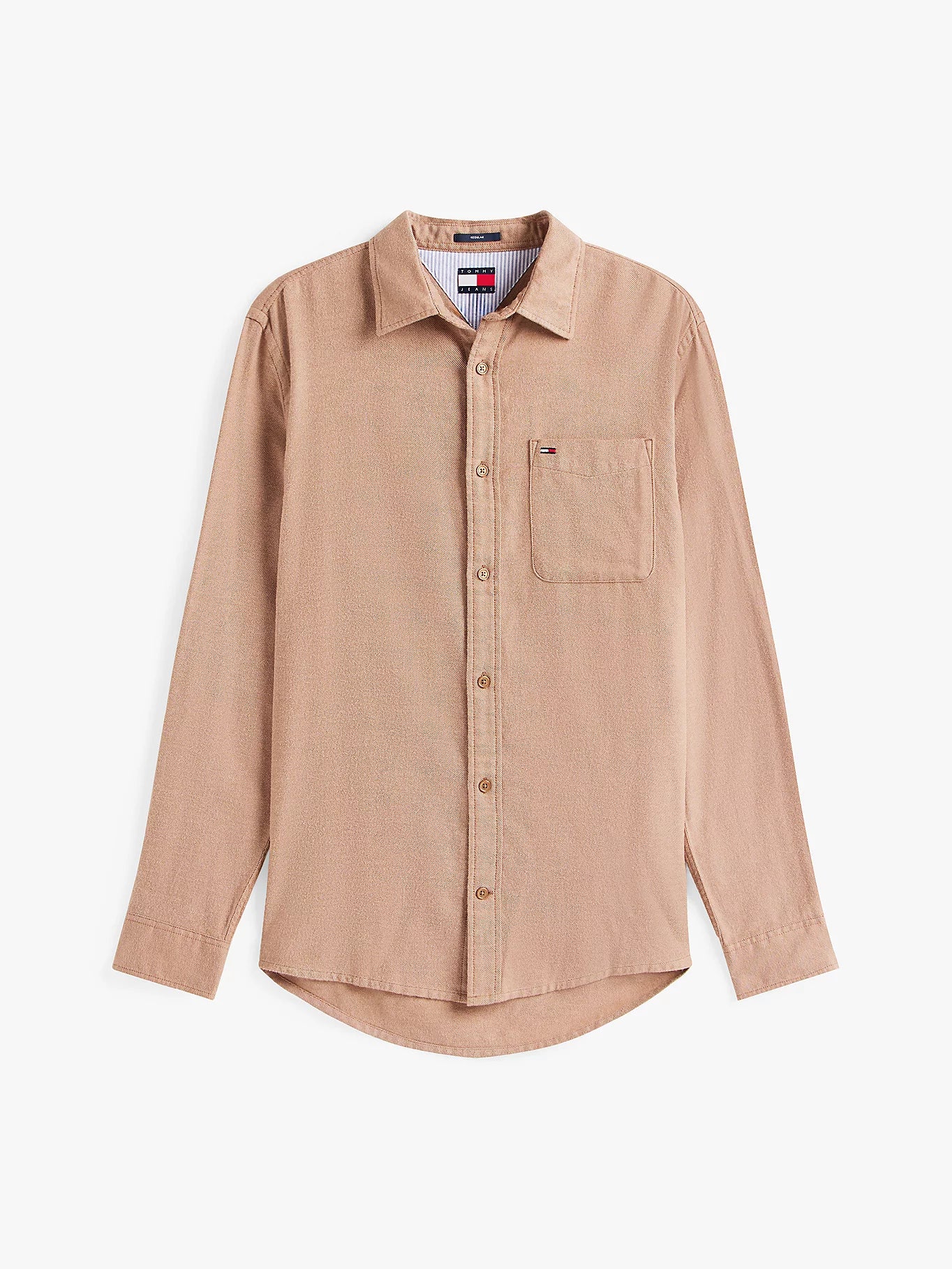 Regular Fit Flannel Shirt - Pecan Nut