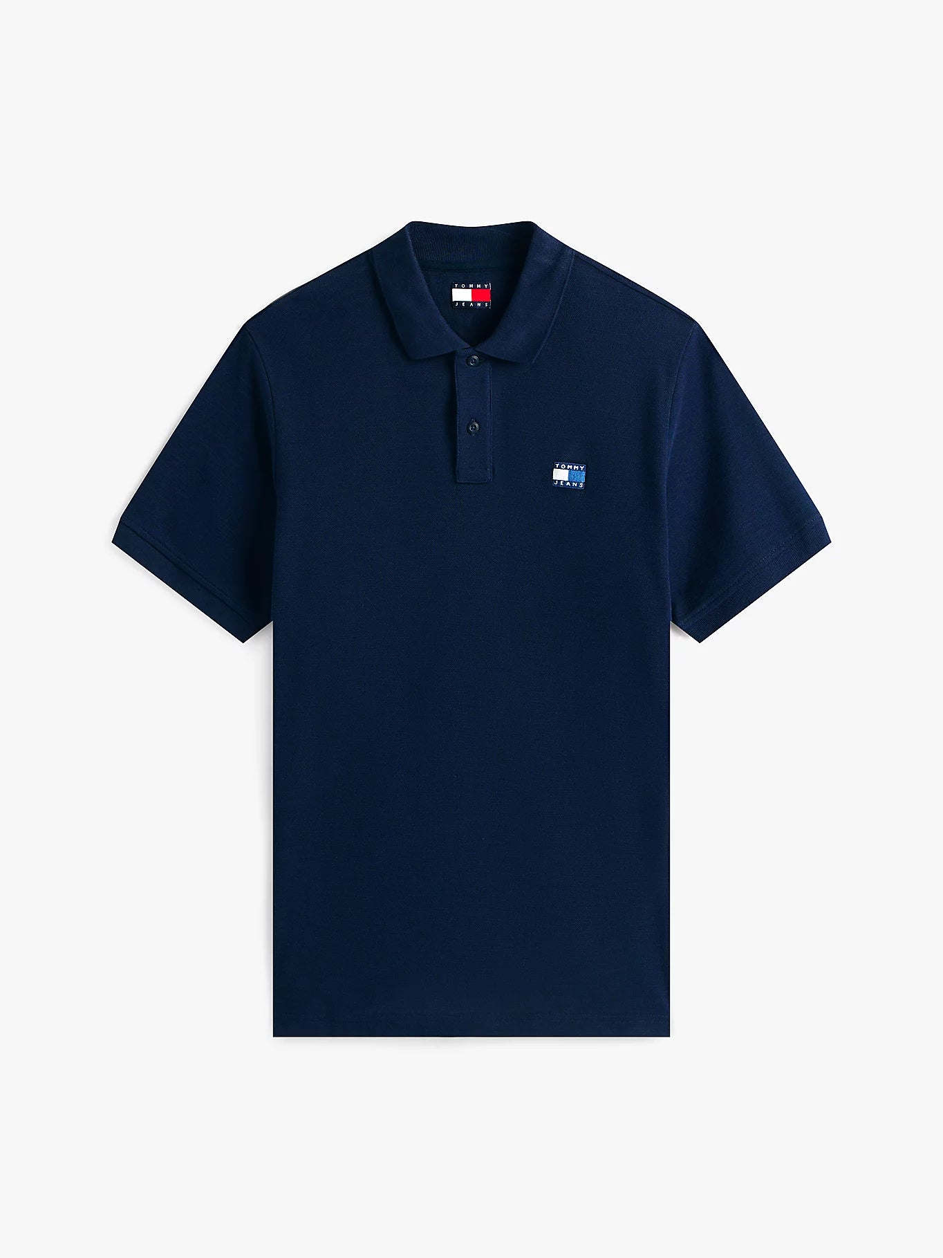 Tommy Badge Pique Polo Shirt - Dark Blue