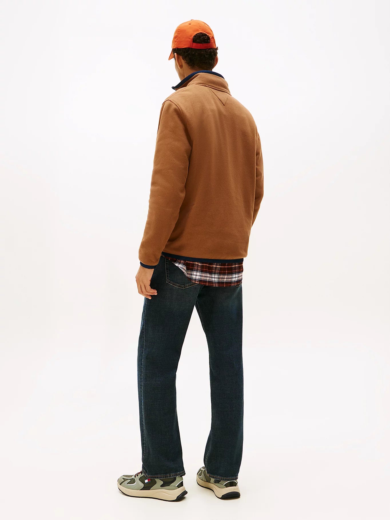 Tommy Flag Half-Zip Jumper - Pecan Nut