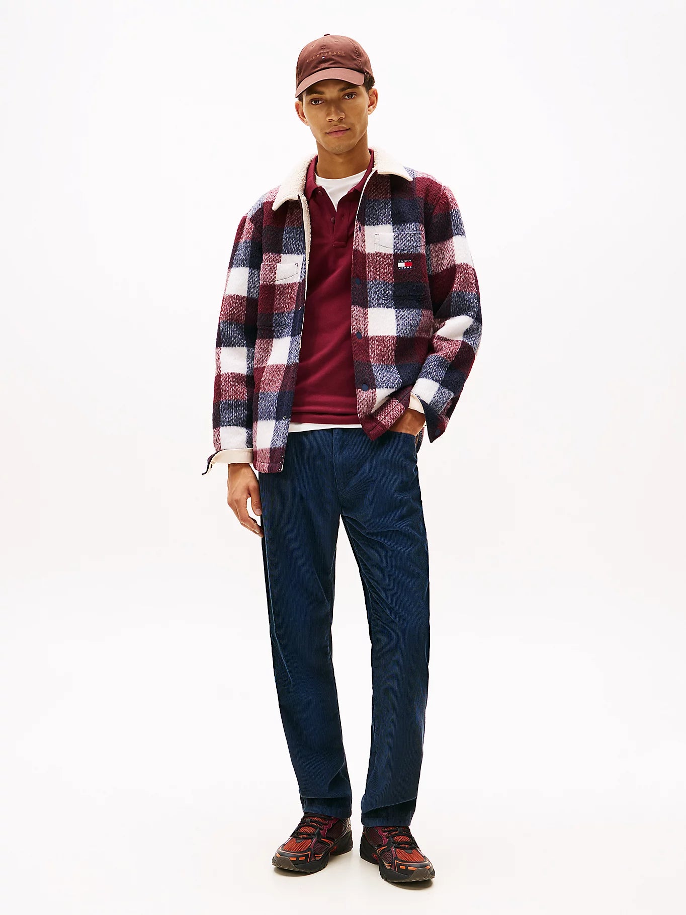 Ryan Slim Corduroy Chinos - Dark Blue