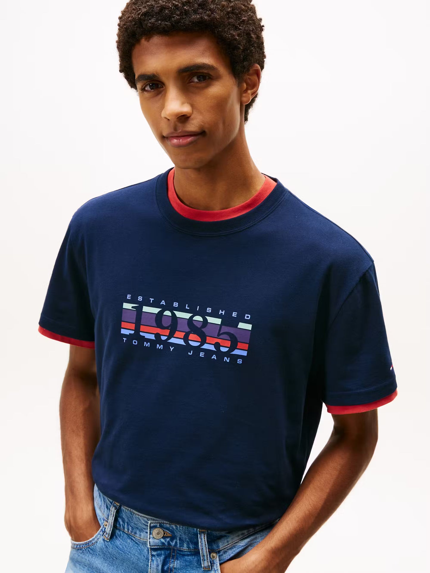 Regular 1985 Graphic T-Shirt - Navy
