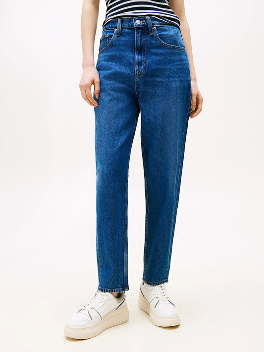 Mom Ultra High Rise Tapered Jeans - Denim Dark