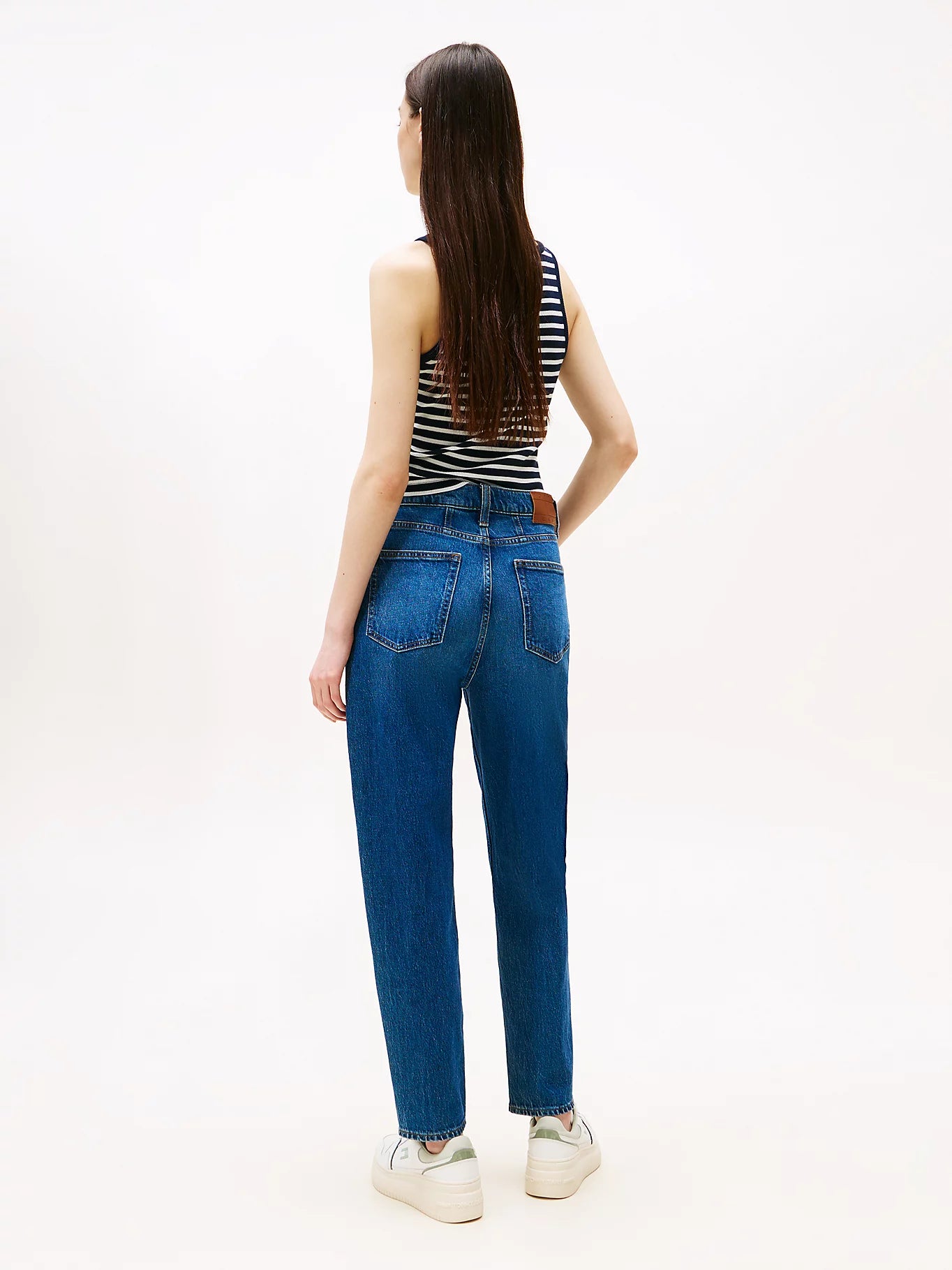 Mom Ultra High Rise Tapered Jeans - Denim Dark