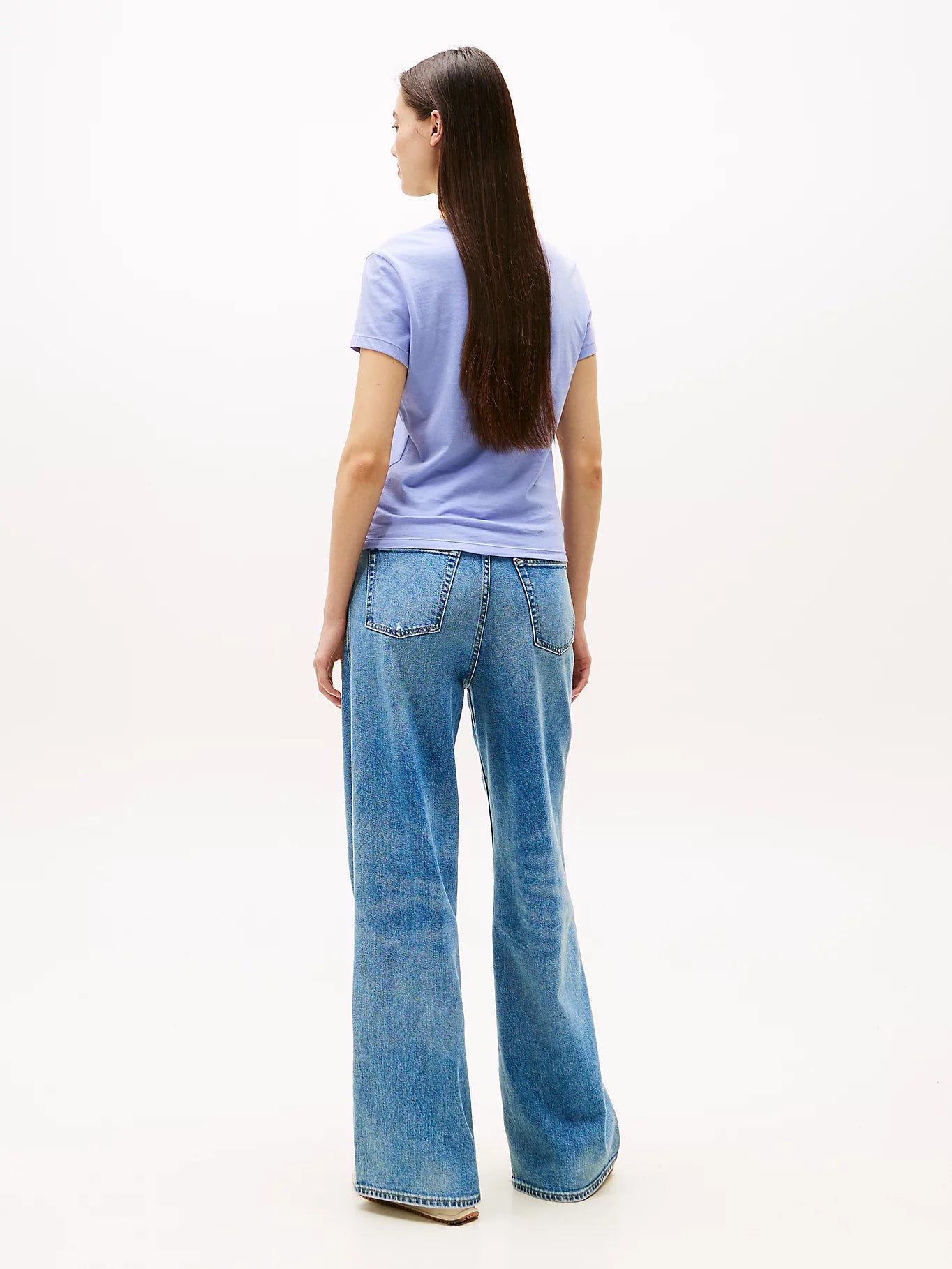Logo Jersey Slim T-Shirt - Vintage Iris
