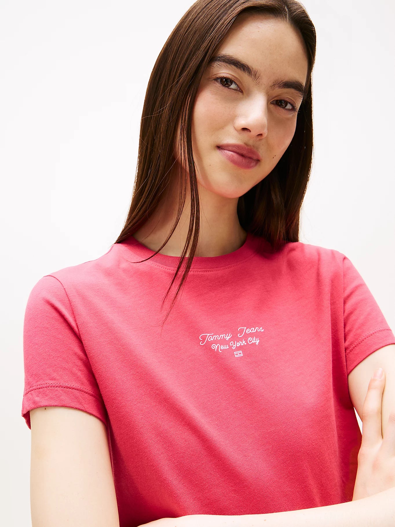 Logo Jersey Slim T-Shirt - Vintage Cerise