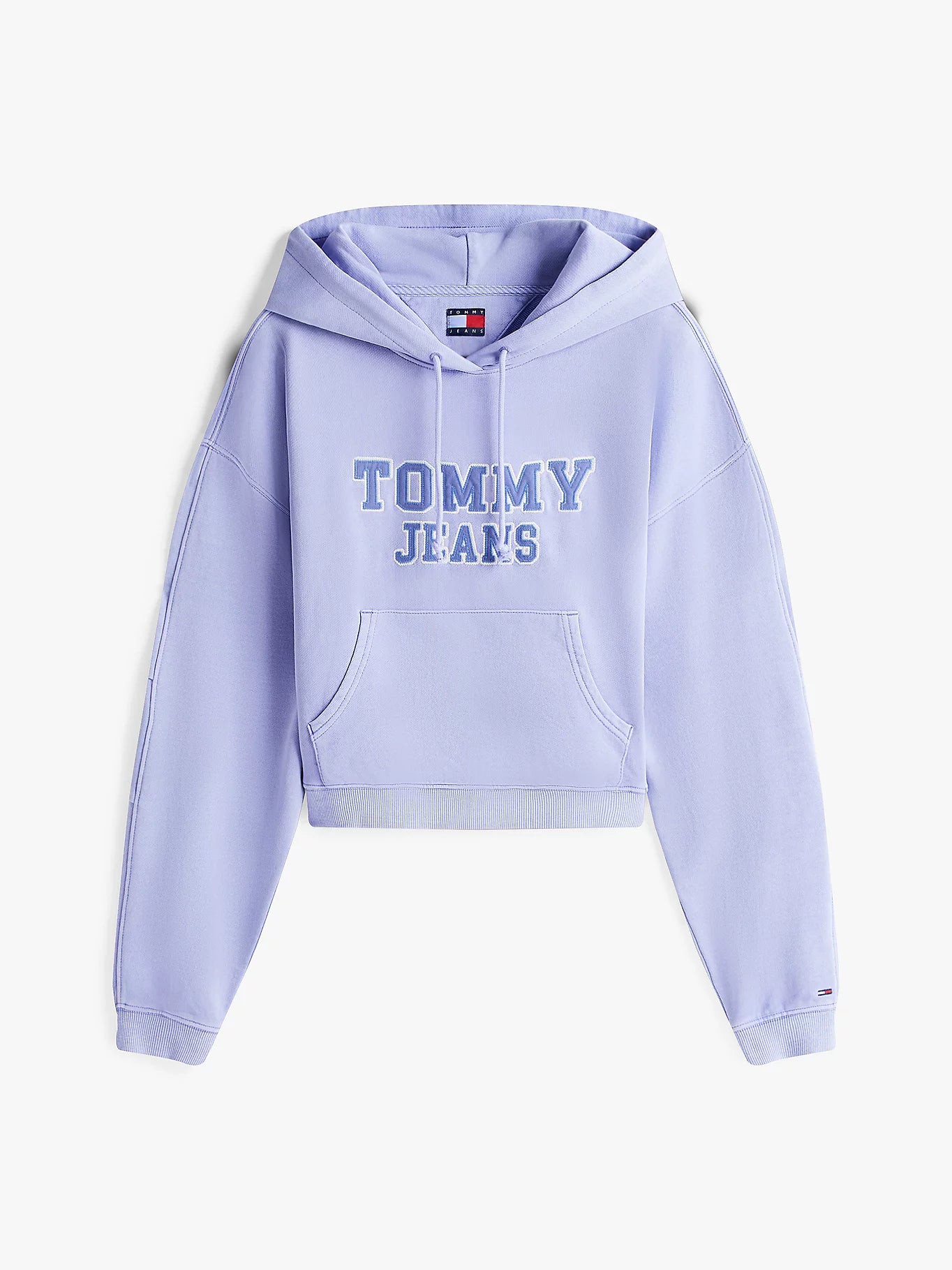 Varsity Appliqué Logo Boxy Hoody - Vintage Iris