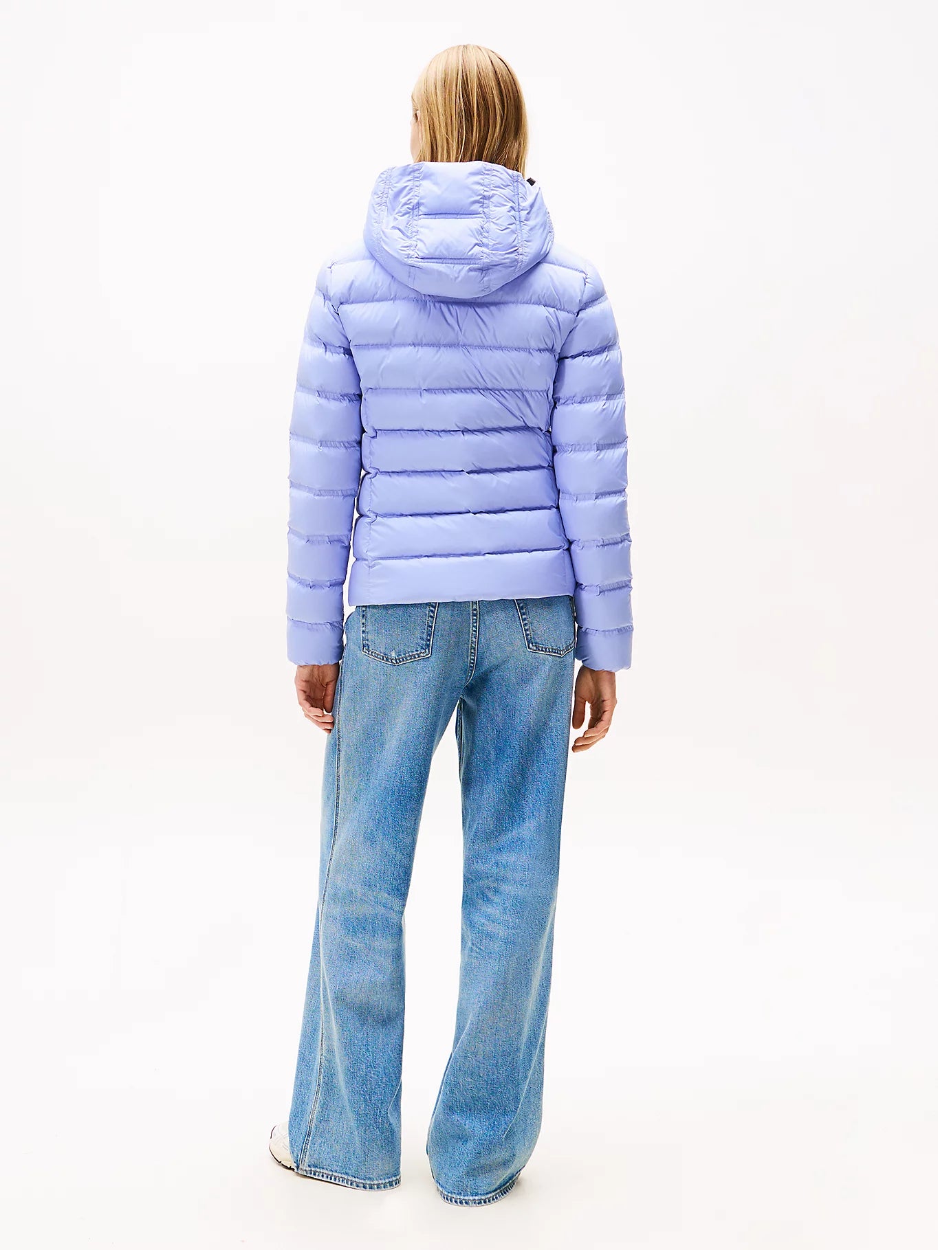 Hooded Down Puffer Jacket - Vintage Iris