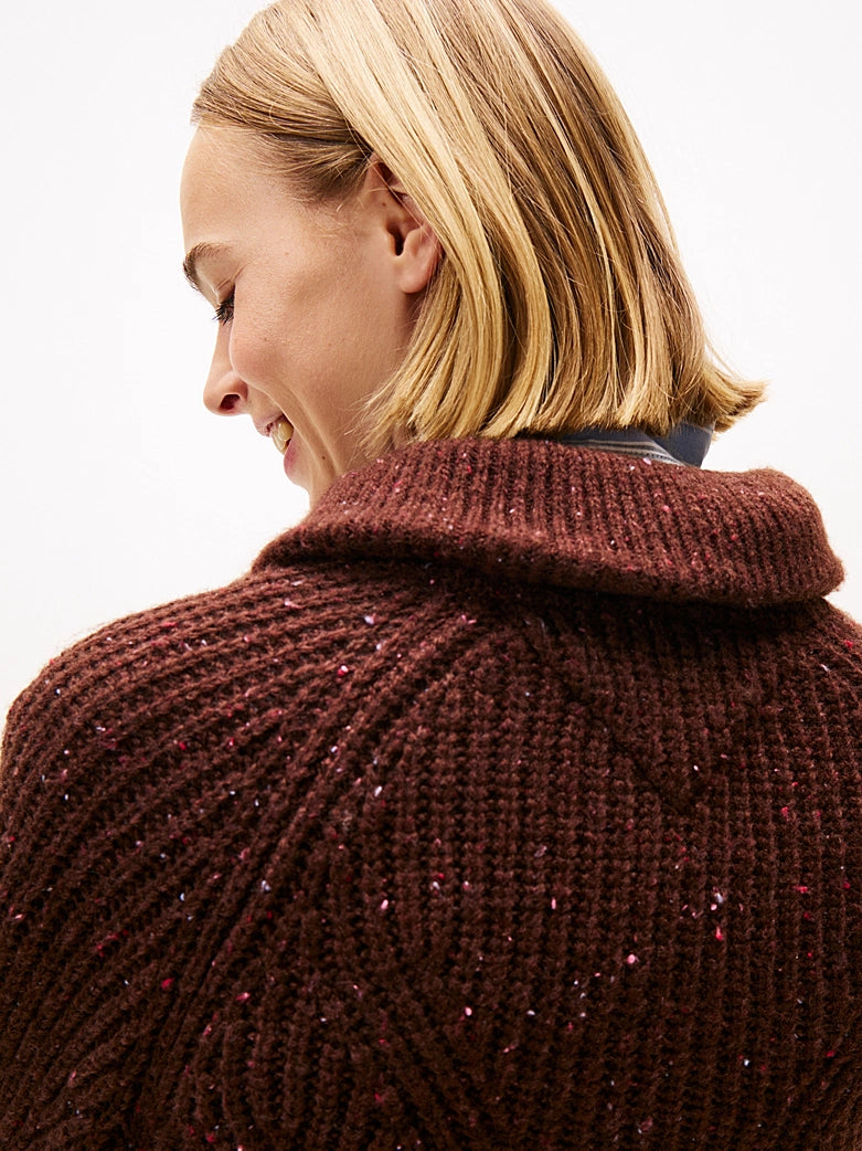 Logo Half-Zip Jumper With Wool - Rich Brown