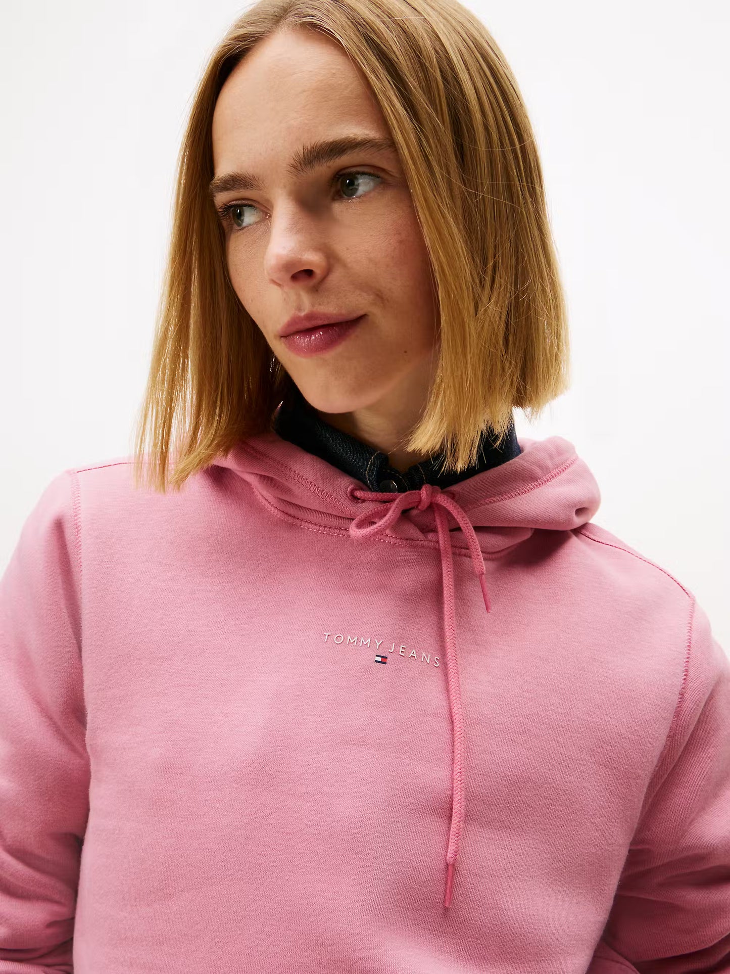 Linear Logo Fleece Hoody - Mystic Pink