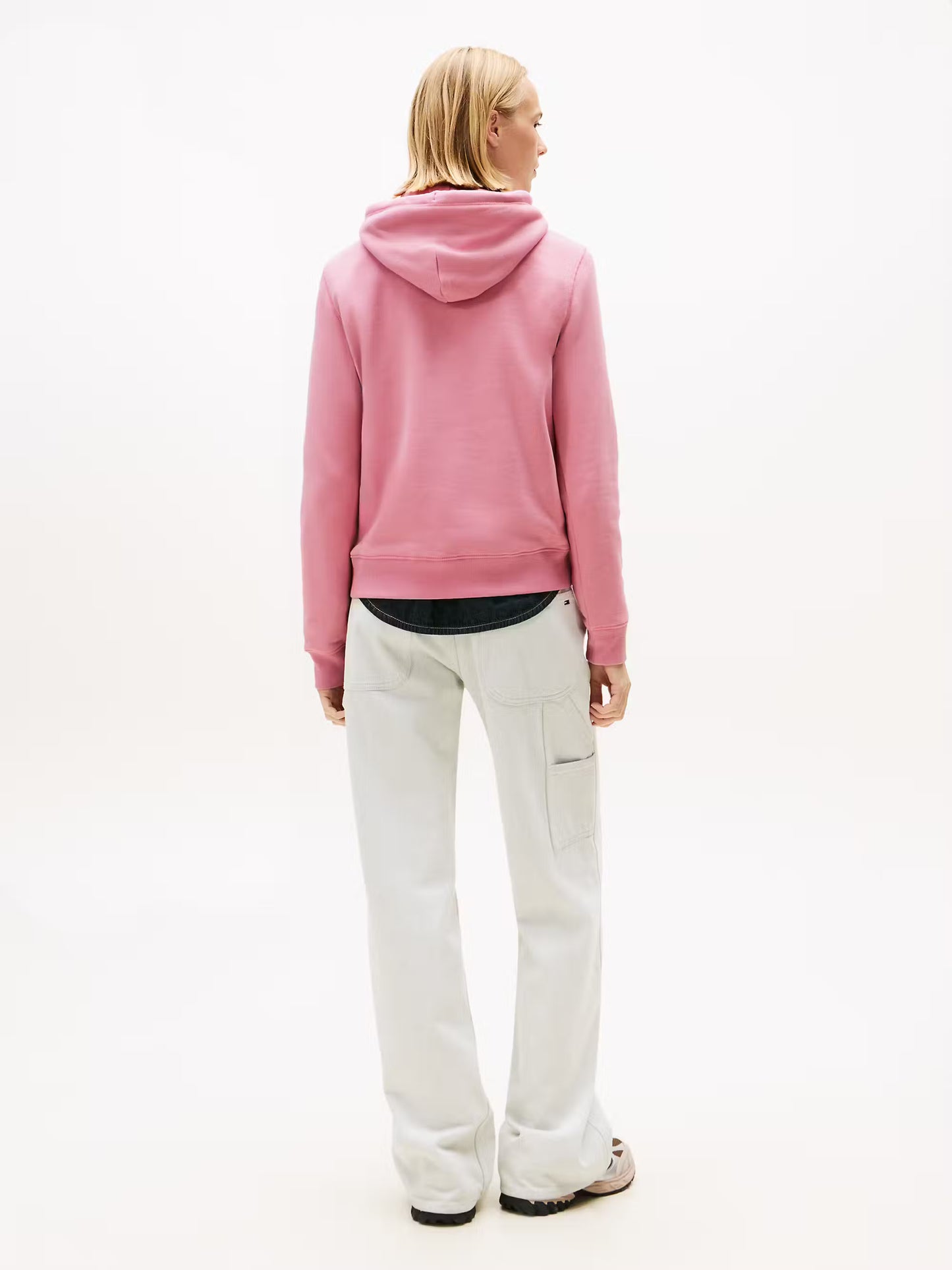 Linear Logo Fleece Hoody - Mystic Pink