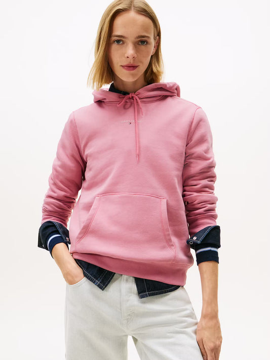 Linear Logo Fleece Hoody - Mystic Pink