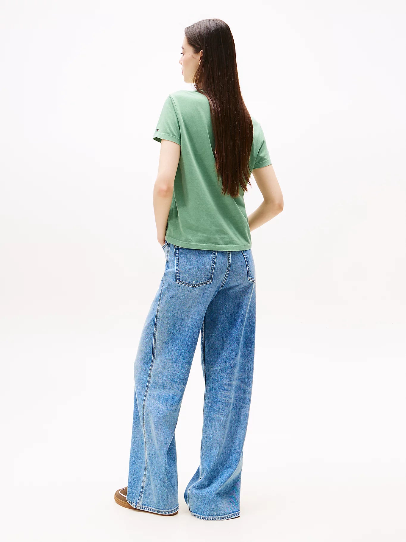 Varsity Crew Neck T-Shirt - Cloudy Jade