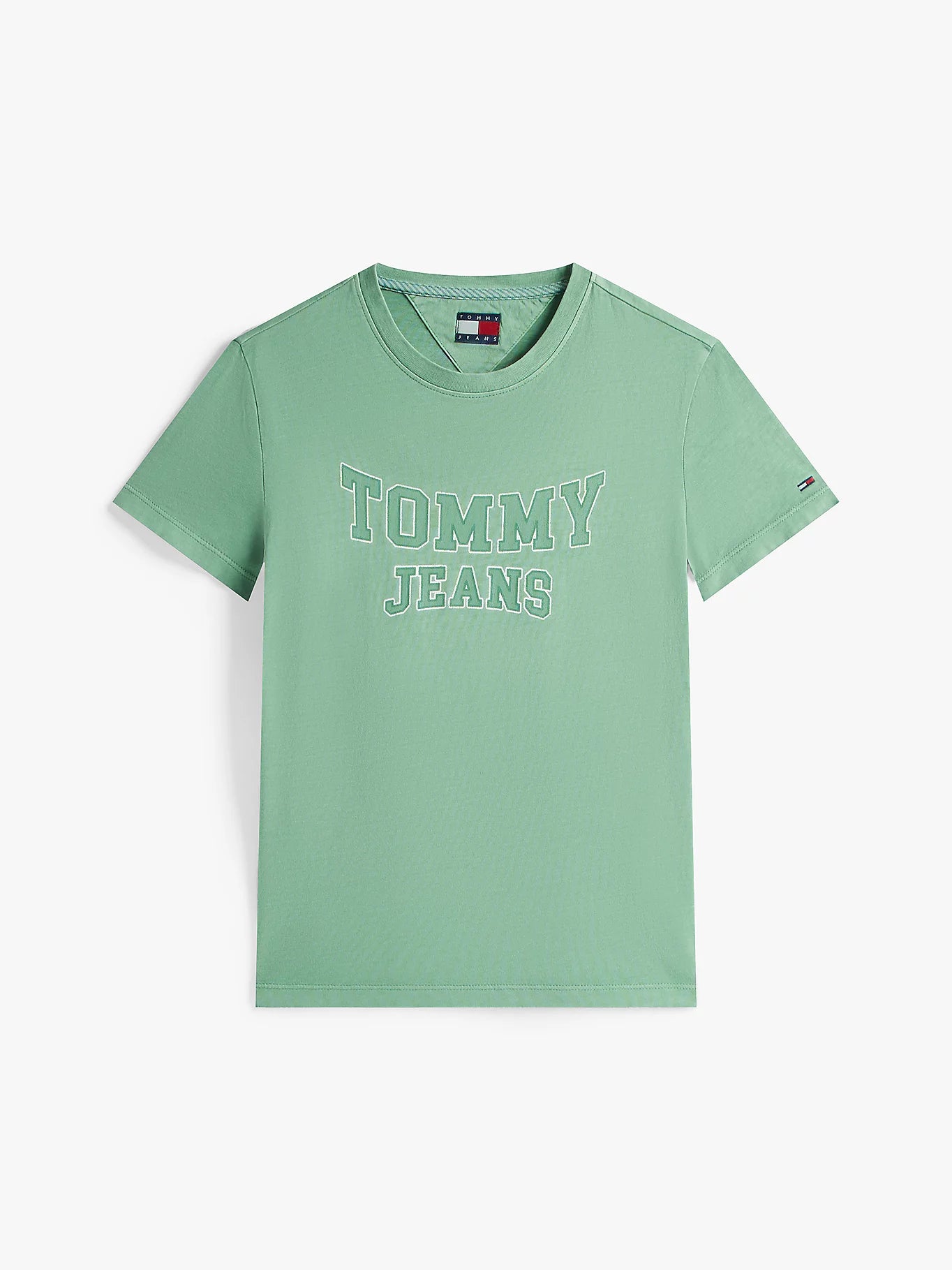 Varsity Crew Neck T-Shirt - Cloudy Jade
