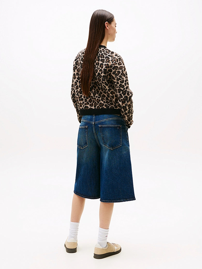 Leopard Print Relaxed Cardigan - Leopard