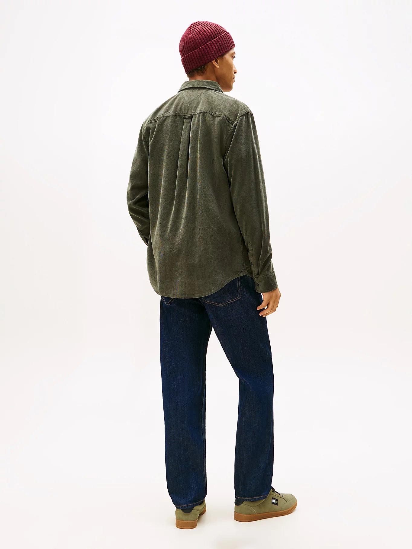 Regular Fit Corduroy Shirt - Pewter Green