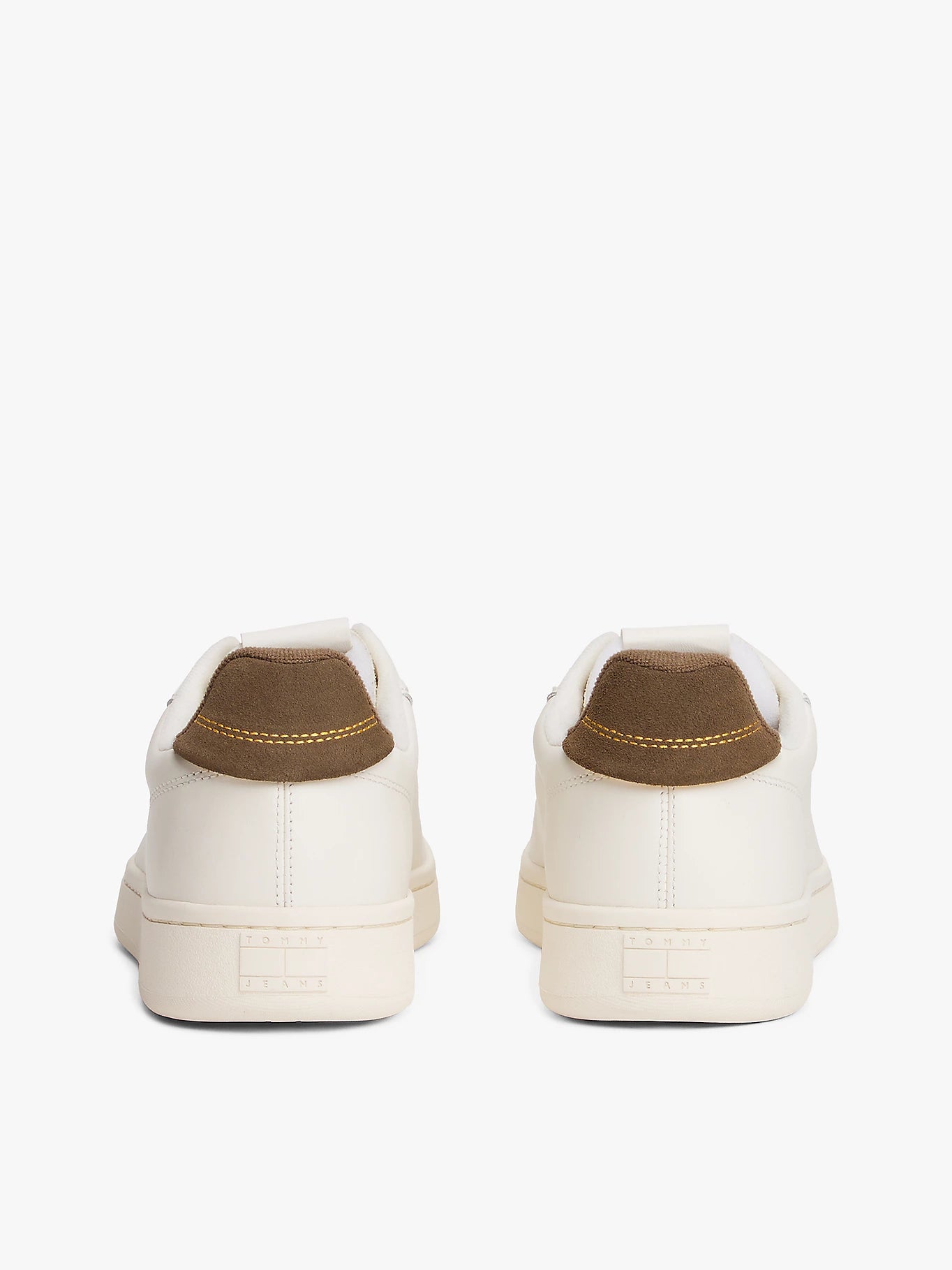 Archive Court Leather Trainers - Ivory/Homestead