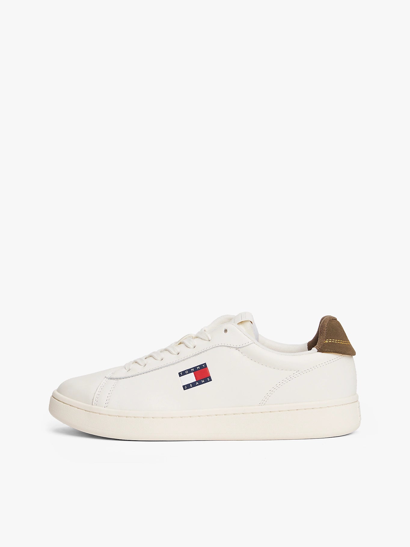 Archive Court Leather Trainers - Ivory/Homestead