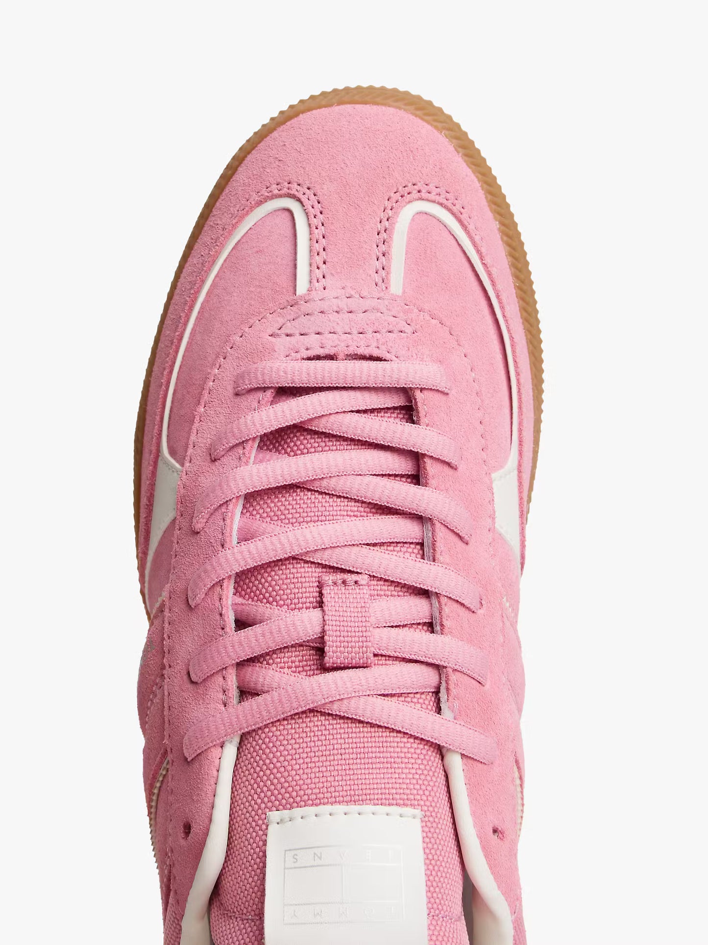 TJW The Greenwhich Suede Mixed Texture Trainers - Mystic Pink