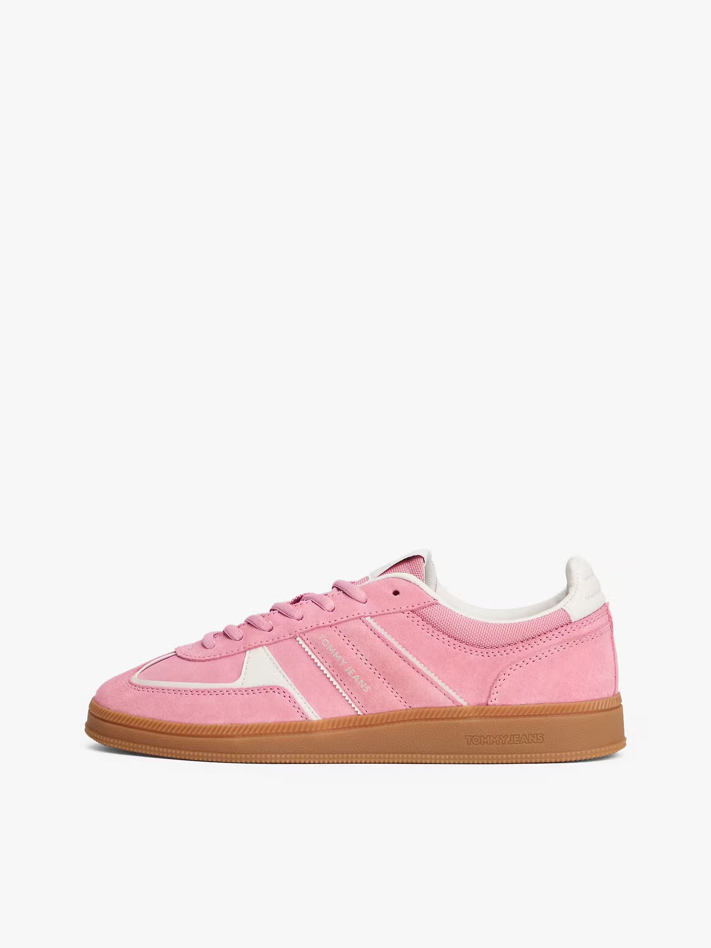 TJW The Greenwhich Suede Mixed Texture Trainers - Mystic Pink