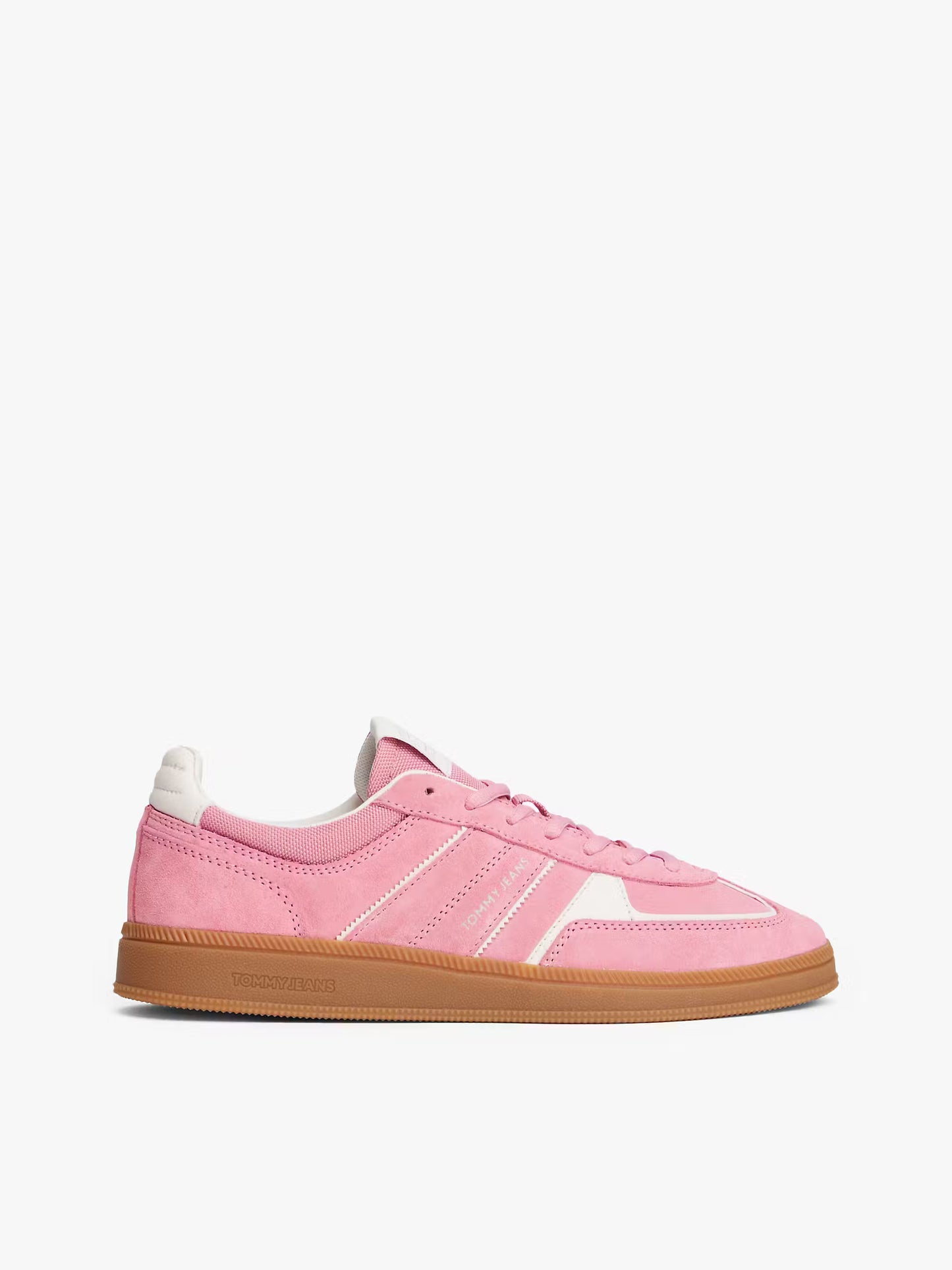 TJW The Greenwhich Suede Mixed Texture Trainers - Mystic Pink