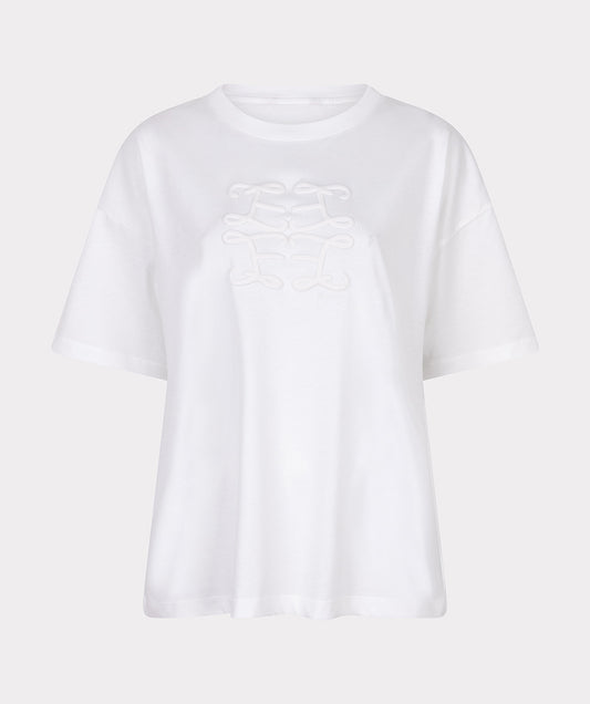EsQualo Monogram T-Shirt - White