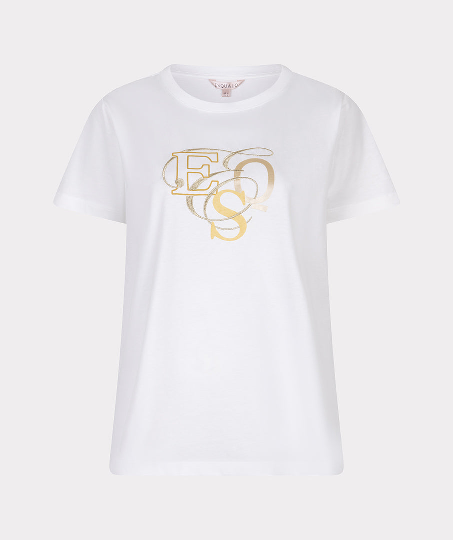 EsQualo Lettering T-Shirt - White