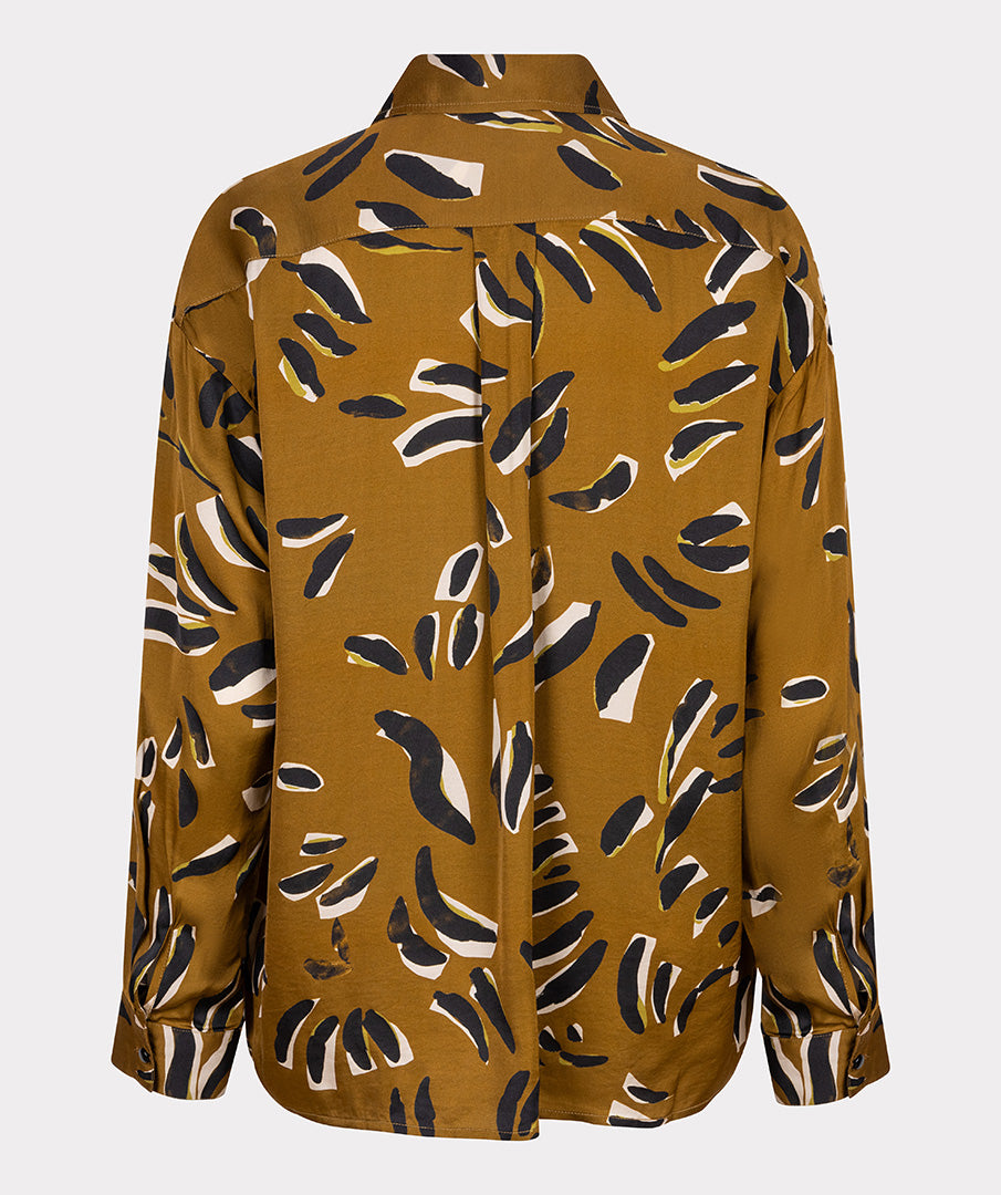 EsQualo Harmony Printed Blouse - Olive
