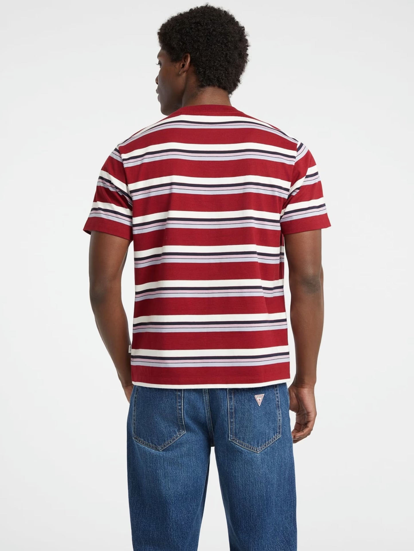 Regular Jersey Striped T-Shirt - Red