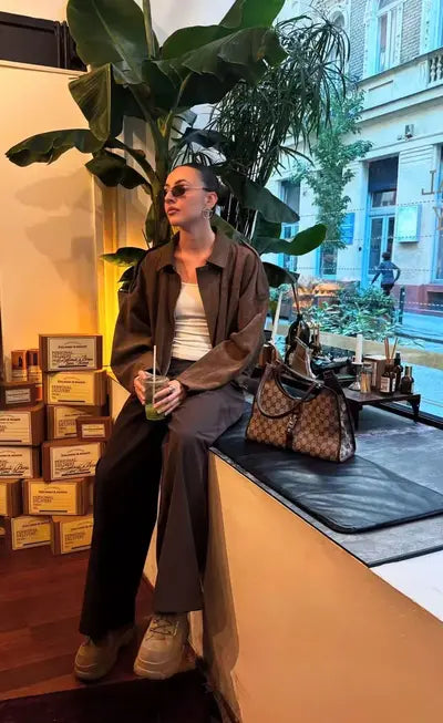 Andie Short Faux Suede Jacket - Light Maroon