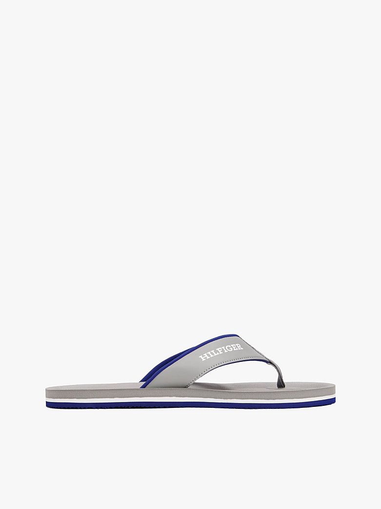 Tommy Hilfiger - Logo Padded Strap Flip-Flops - Universal Grey