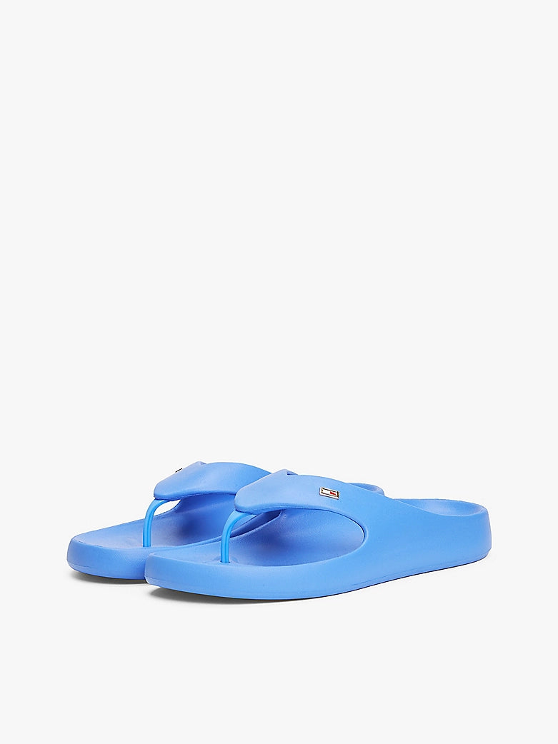 Enamel Flag Flip-Flops - Blue Spell
