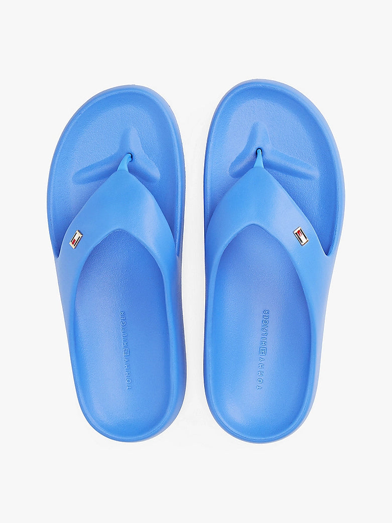 Enamel Flag Flip-Flops - Blue Spell
