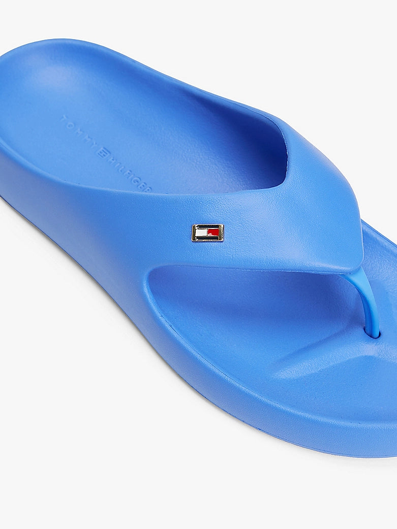 Enamel Flag Flip-Flops - Blue Spell