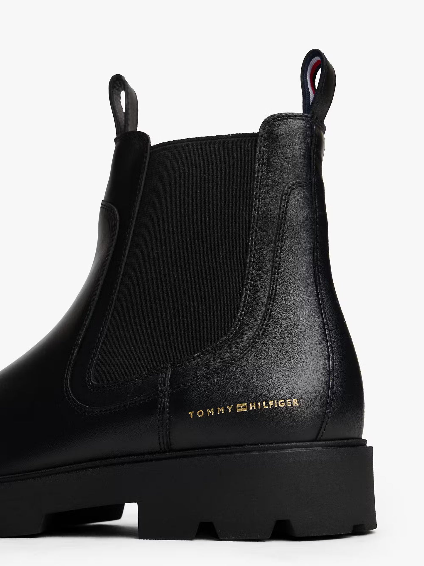Leather Low Chelsea Boot - Black