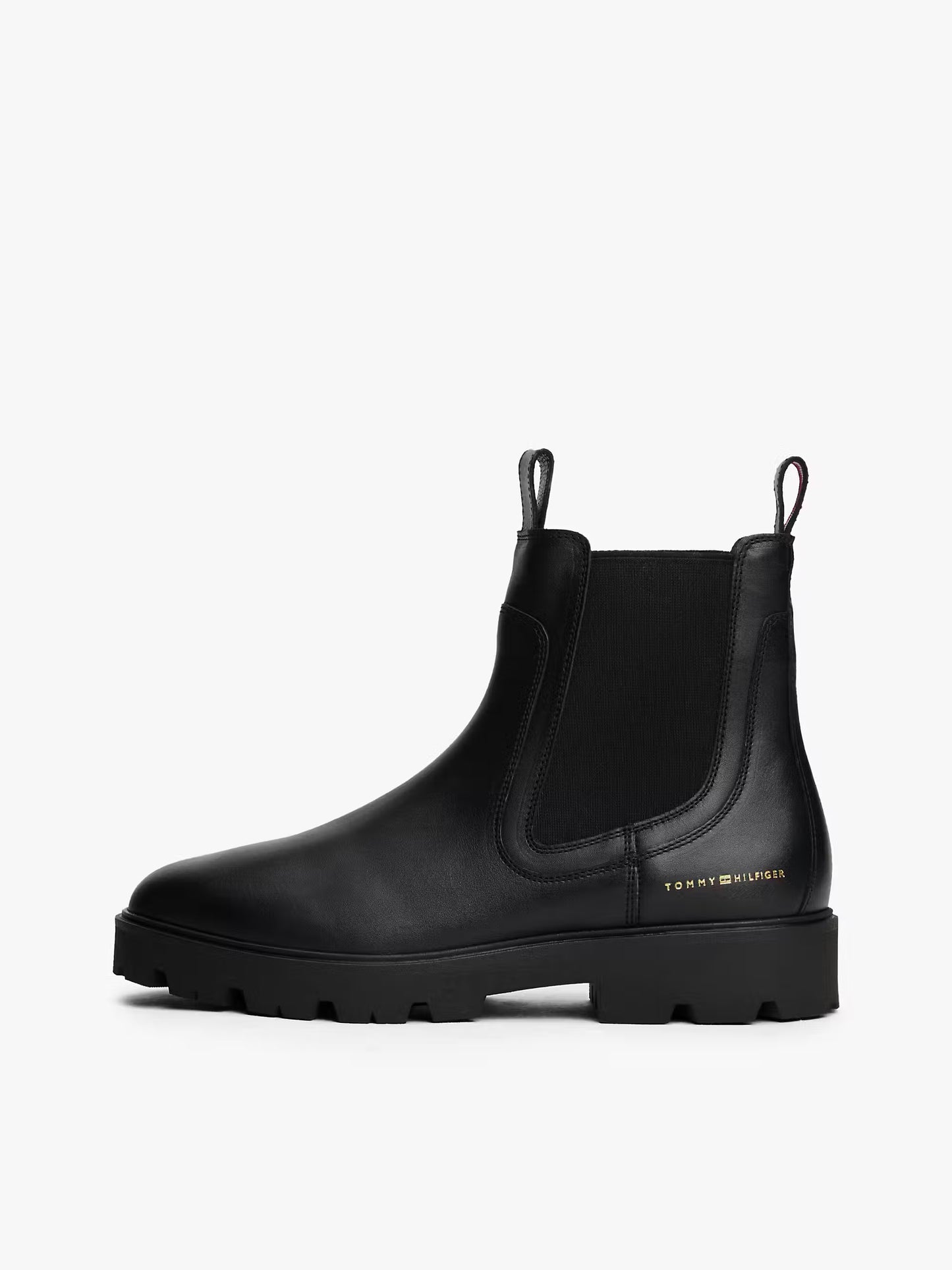 Leather Low Chelsea Boot - Black