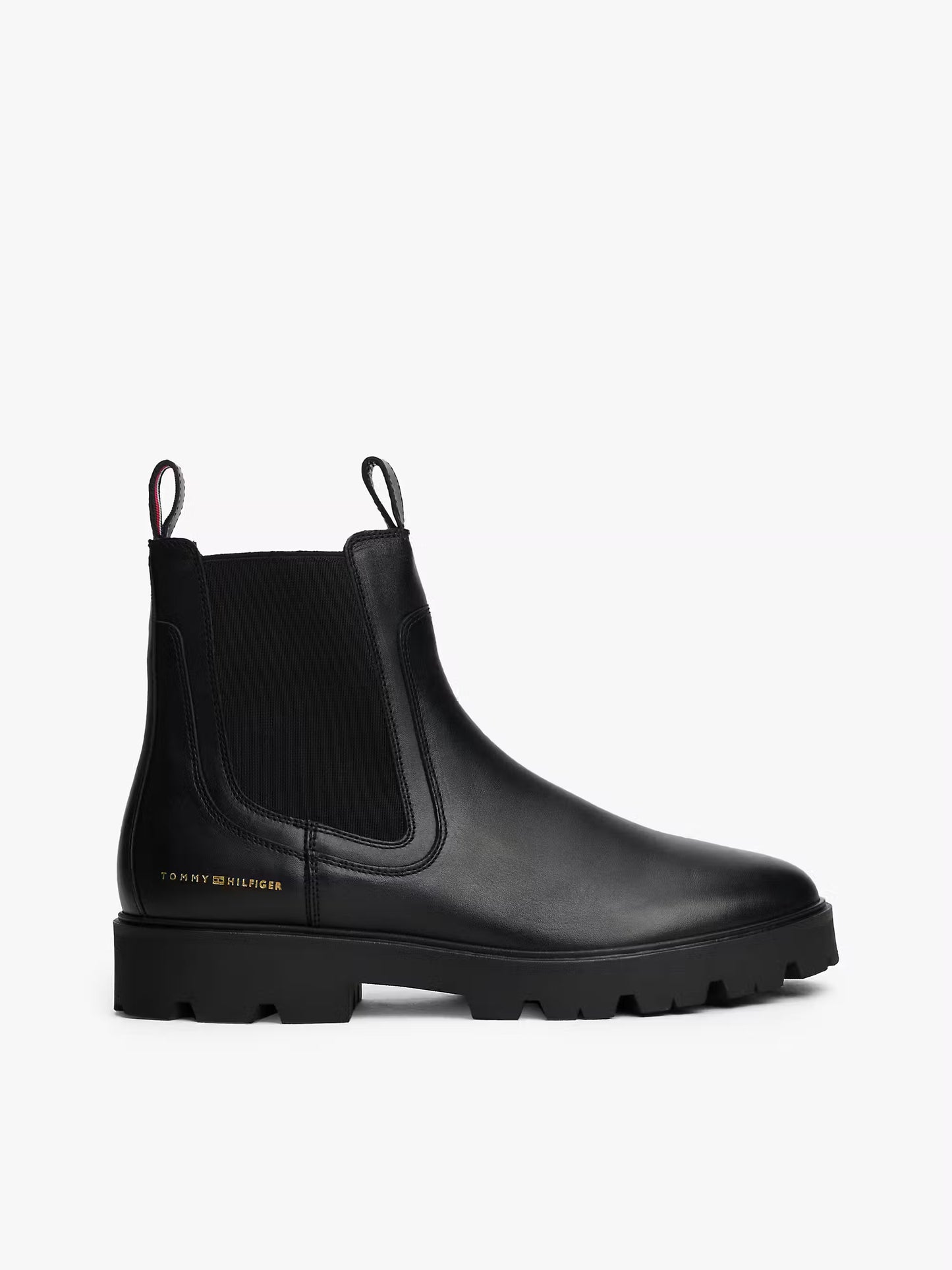 Leather Low Chelsea Boot - Black