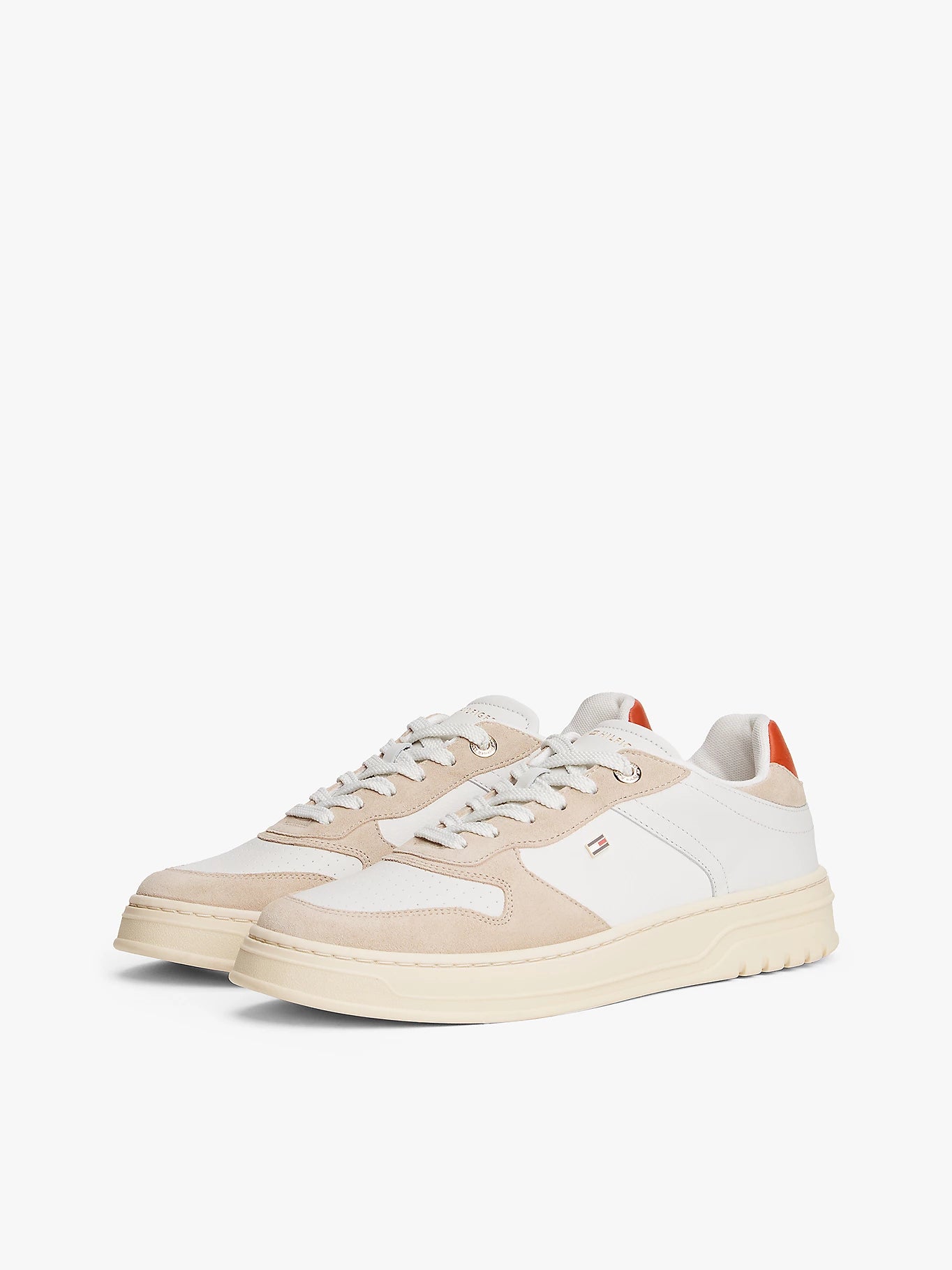Suede Cupsole Trainers - Classic Beige