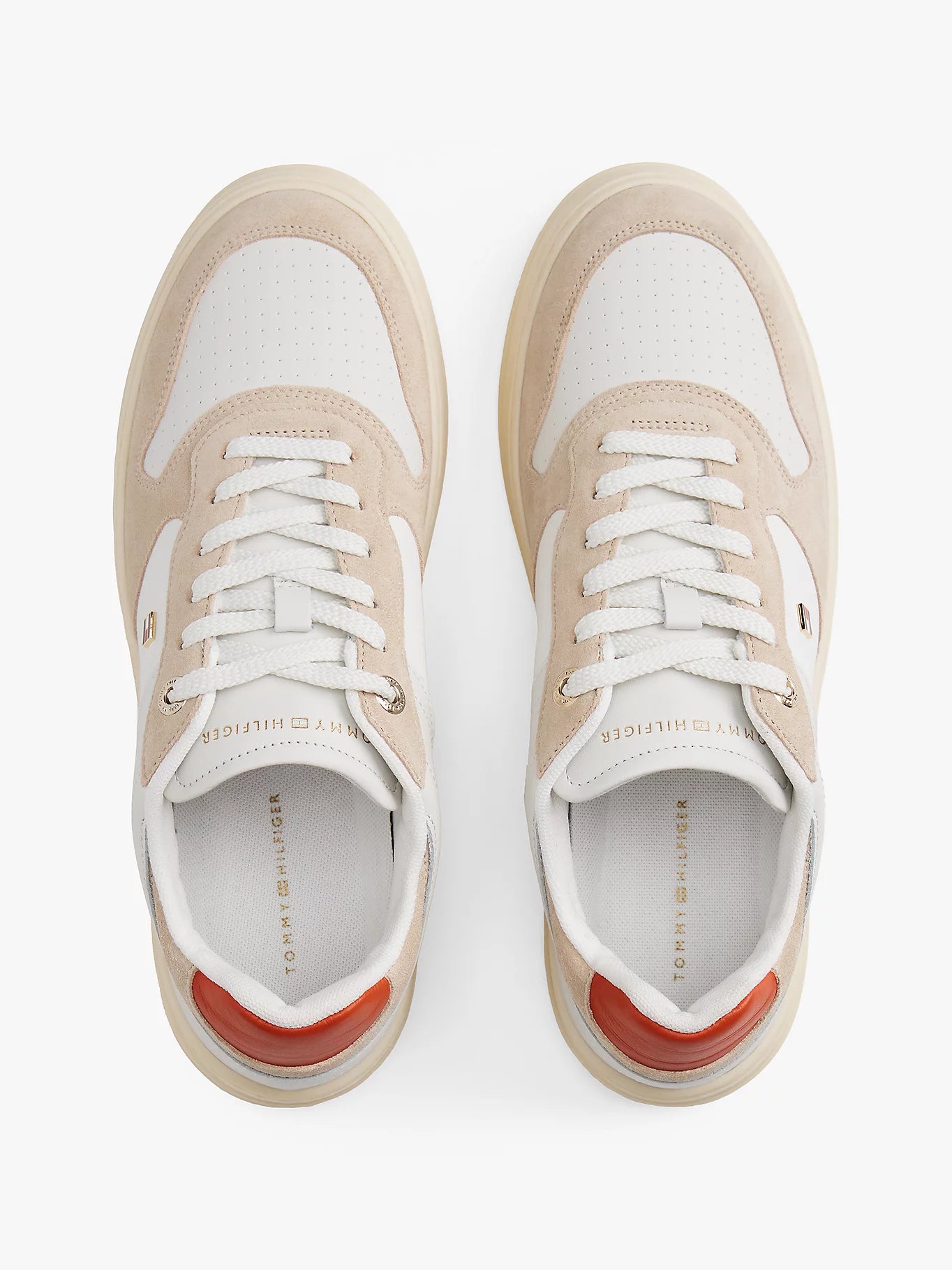 Suede Cupsole Trainers - Classic Beige