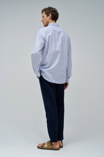Salsa Blue Striped LS Shirt