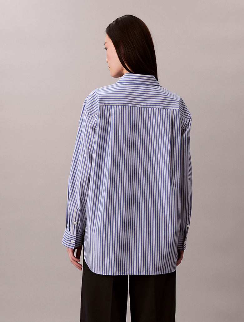 CK Cotton Poplin Striped Shirt