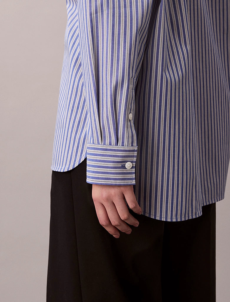 CK Cotton Poplin Striped Shirt