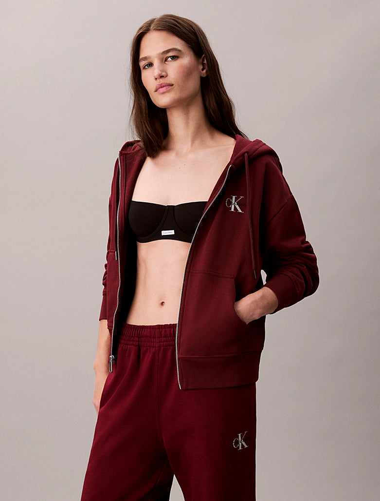 CK Cotton Monogram Joggers - Renaissance Red