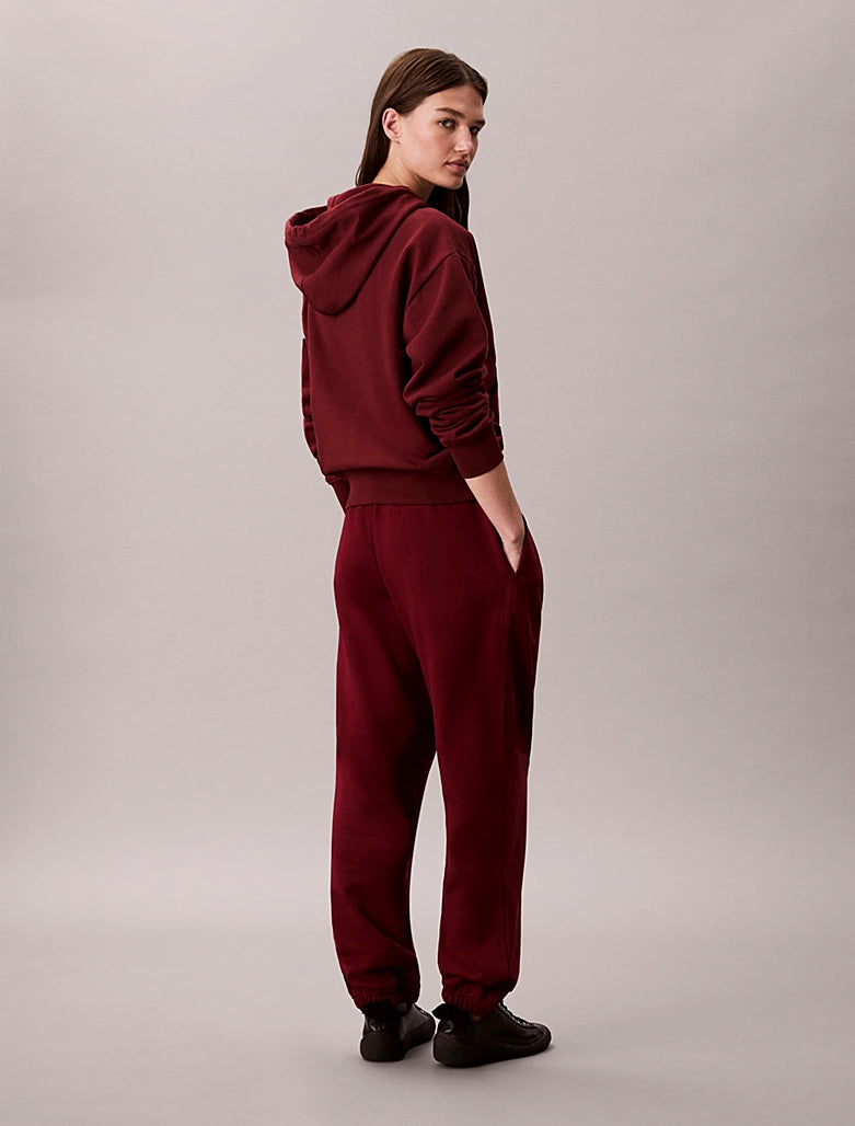 CK Cotton Monogram Joggers - Renaissance Red
