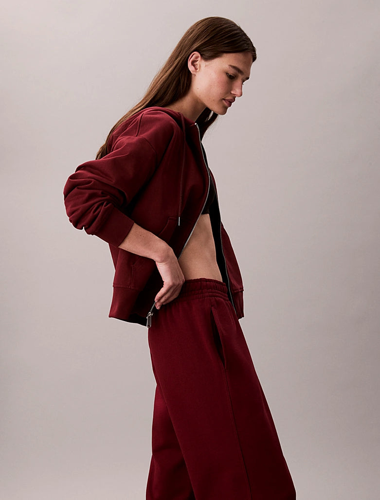 CK Cotton Monogram Joggers - Renaissance Red